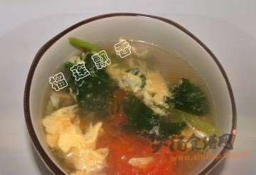 西红柿菠菜蛋花汤的做法