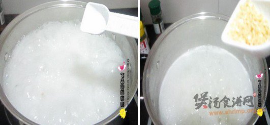 美味鲜虾粥的做法