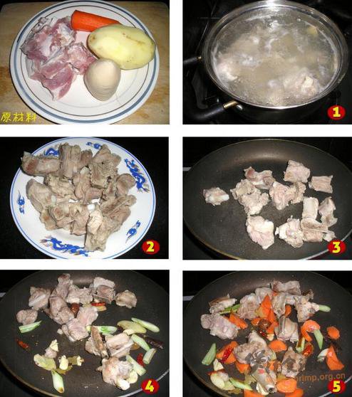 小排土豆煲的做法