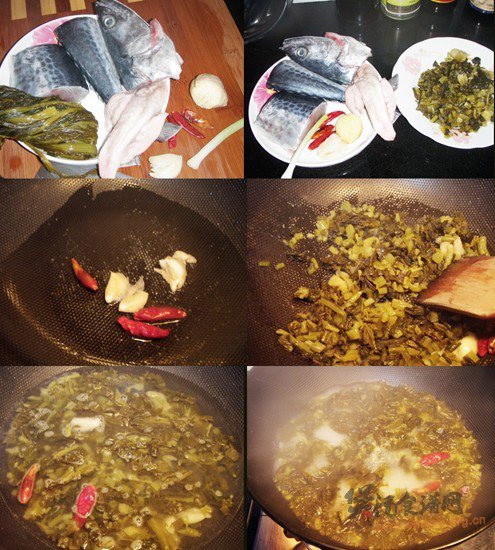 酸菜炖马鲛鱼汤的做法