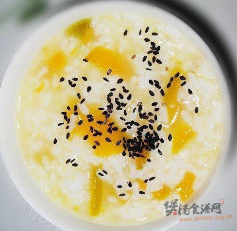 黑芝麻南瓜粥的做法