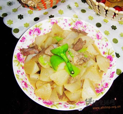 白萝卜炖牛肉的做法