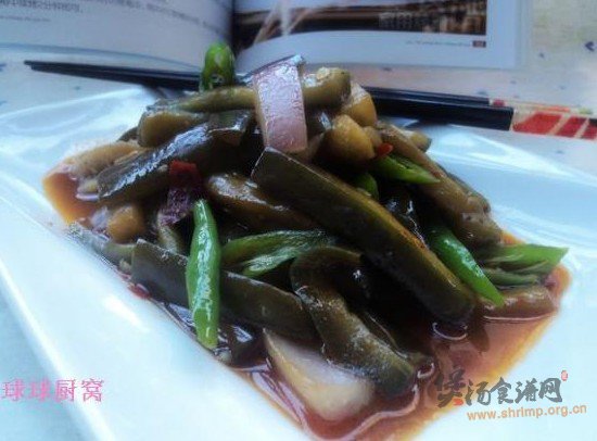豆酱黑椒茄条的做法