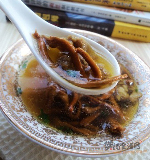 虫草肉末汤的做法