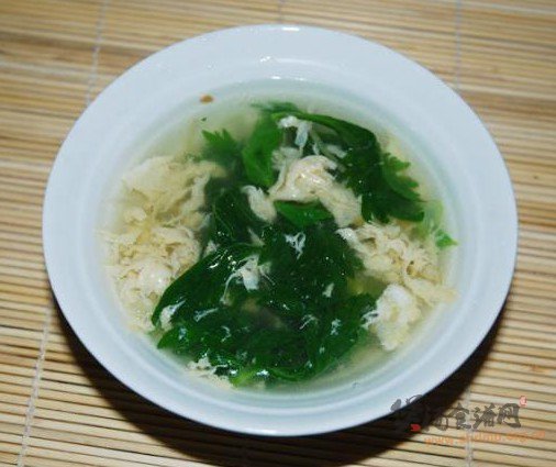 芹菜叶鸡蛋汤的做法