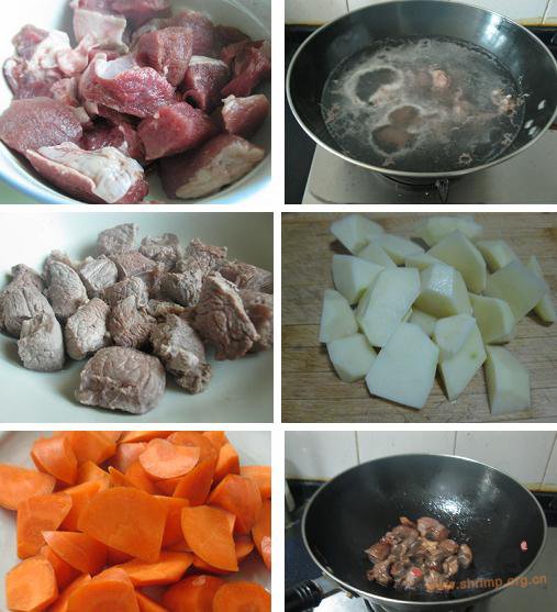 胡萝卜土豆炖牛腩的做法