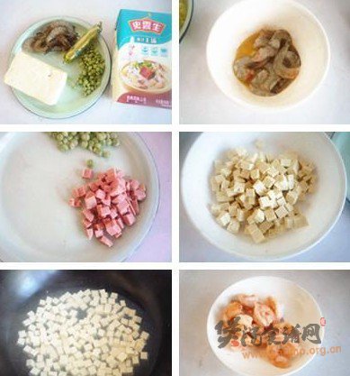 鲜虾豆腐羹的做法