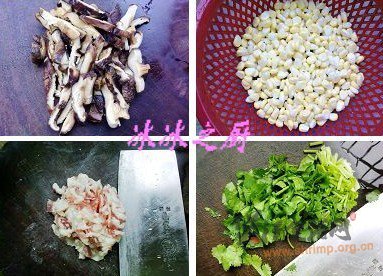 玉米香菇肉片粥的做法