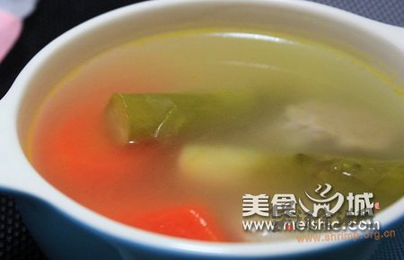 芦笋根瘦肉汤的做法