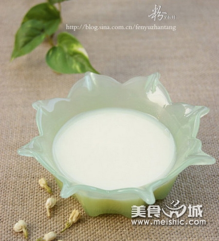 茉莉花豆浆的做法