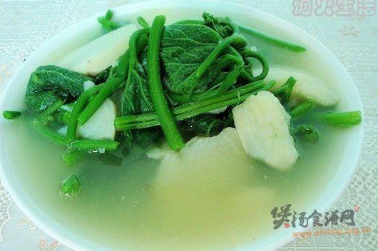 南瓜藤土豆汤的做法