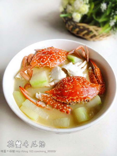 花蟹冬瓜汤的做法