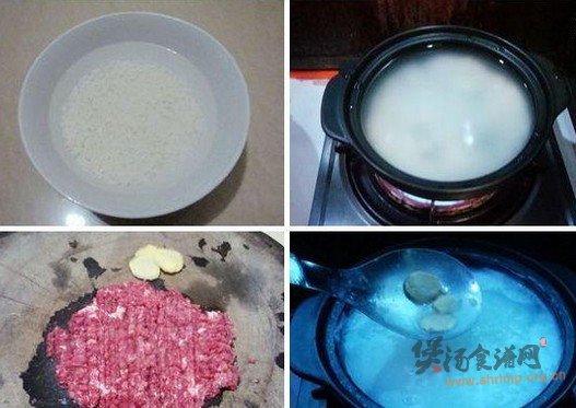 韭菜瘦肉粥的做法