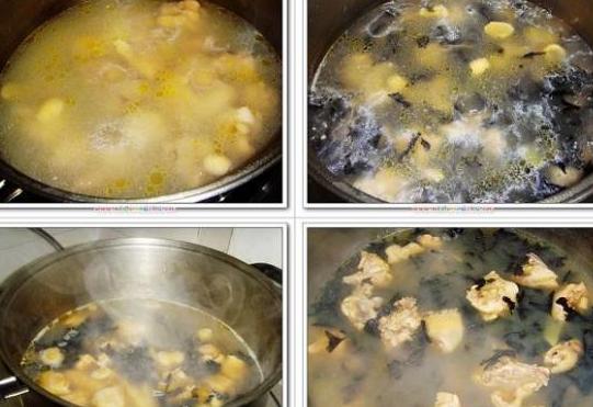 石耳炖鸡汤的做法