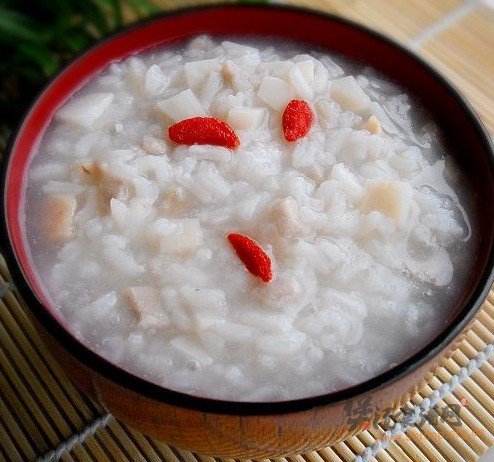 莲藕猪肉粥的做法