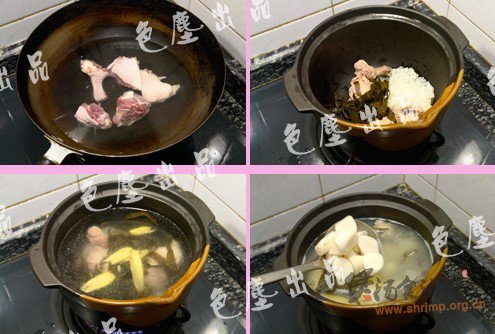 鸭肉海带萝卜粥的做法