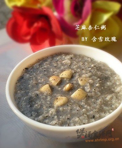 芝麻杏仁粥的做法