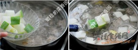 带皮冬瓜排骨汤的做法