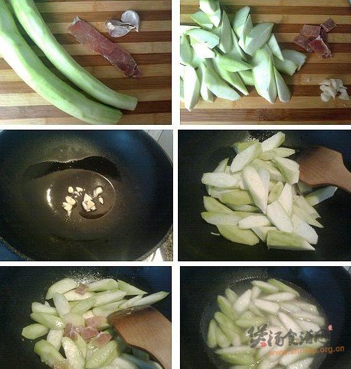 丝瓜火腿汤的做法