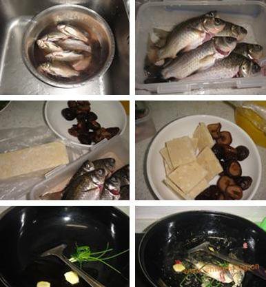 鲫鱼炖鱼豆腐汤的做法