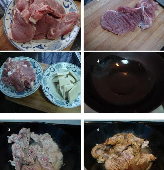 豆腐干炖排骨的做法