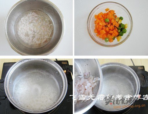 五彩鱼粥的做法