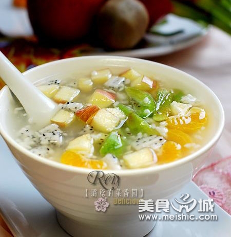 冰甜酒酿水果羹的做法