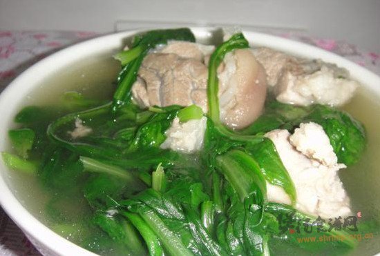 茼蒿汤的做法
