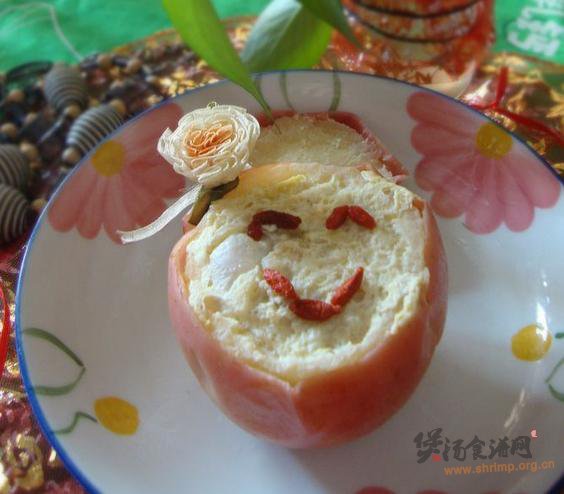 苹果炖牛奶蛋的做法