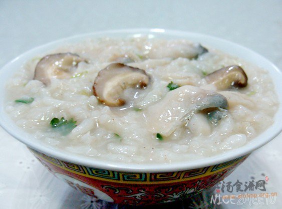 香菇鱼片粥的做法