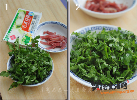 荠菜豆腐羹的做法