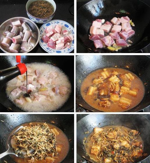 霉干菜五花肉炖海鳗的做法