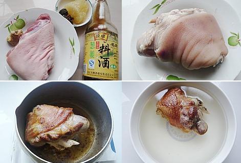 冰糖普洱炖蹄膀的做法