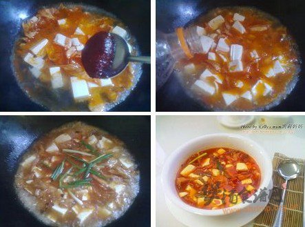 酸辣泡菜豆腐汤的做法