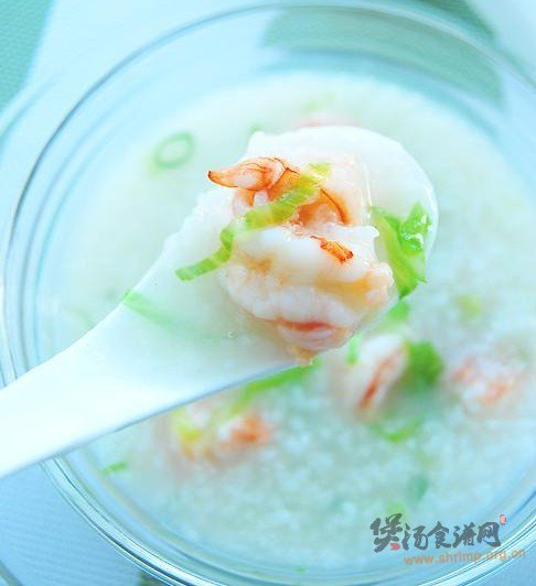 生滚虾球粥的做法