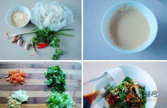 豌豆汤米粉的做法
