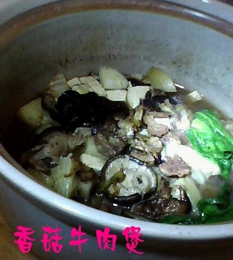 香菇牛肉煲的做法