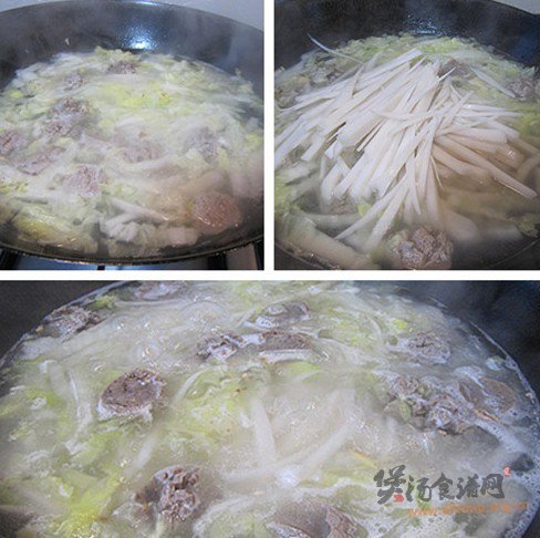 牛肉丸汤米果粉的做法