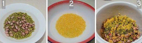 玉米花生绿豆粥的做法