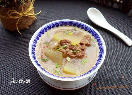 (图)牛肉冬瓜汤的做法