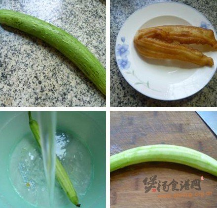 油条丝瓜汤的做法