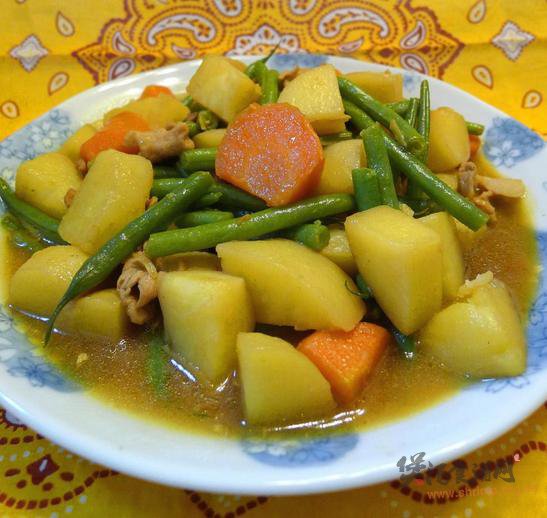 土豆炖芸豆的做法