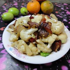 腊肉炒花菜的做法 腊肉炒花菜的做法
