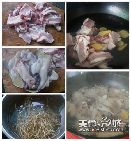 红烧鱿鱼粉丝煲的做法