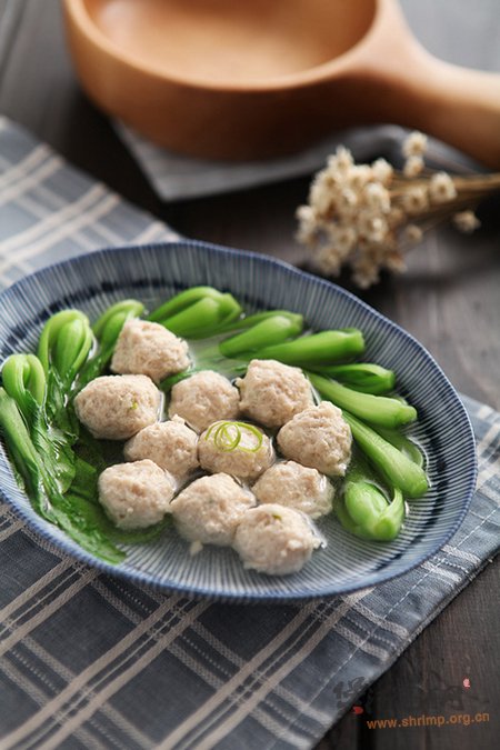 青菜肉丸汤的做法