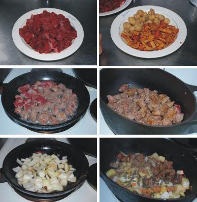 牛肉炖双菇的做法