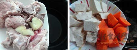 粉葛玉米龙骨汤的做法