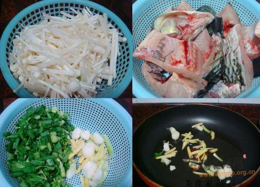金针菇炖鱼的做法