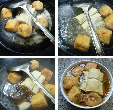 油豆腐面结汤的做法