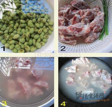 青豆炖龙骨的做法